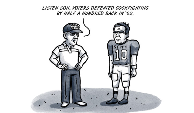 Personal fowl: Switzer blitzes Stitt on rooster rumbles