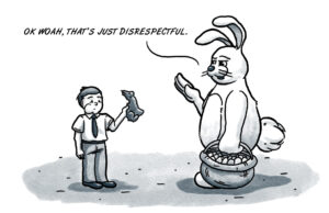 While weird, bunny ears still healthier than Peeps Easter bunny ears
