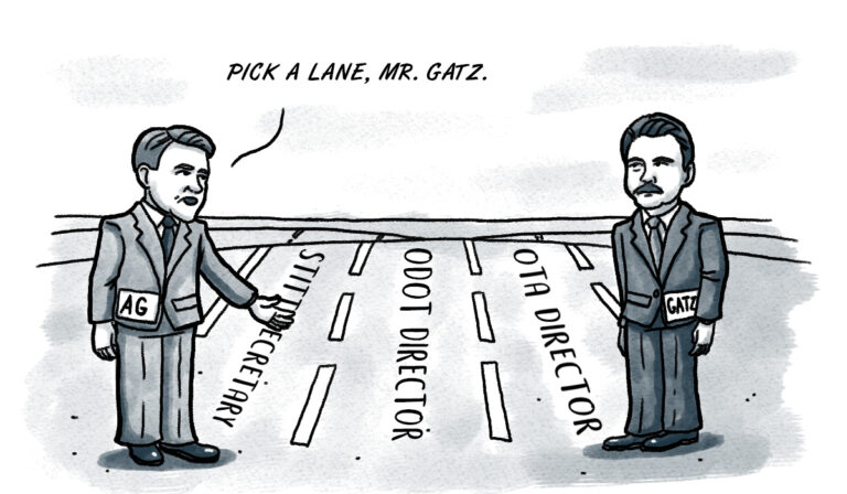 Improper merging? Drummond gives Gatz a citation