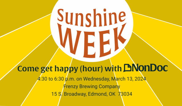 Sunshine Week 2024_Post Frenzy Brewing Edmond, Sunshine Week