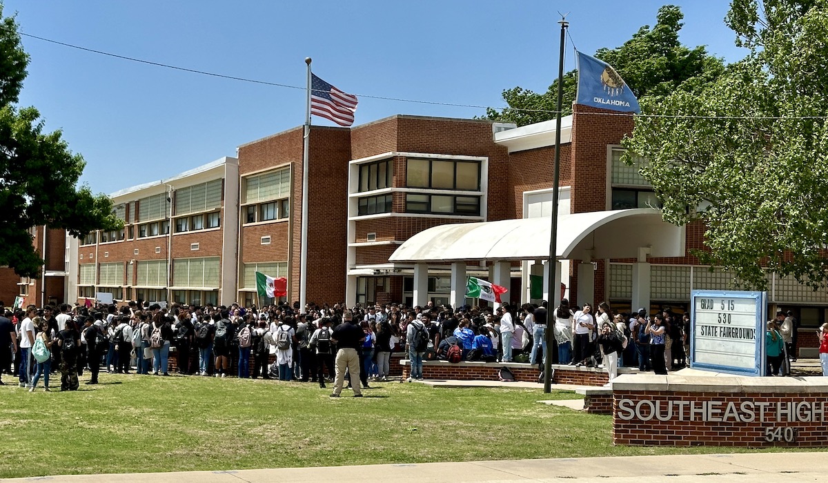 Amid immigration bill controversy, South OKC high schools hold walkouts
