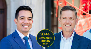 Attorney, former OKCPS Board member seek Democratic nomination for Senate District 46 Sam Wargin Grimaldo (left) and Mark Mann (right) are running in the Democratic Primary for Senate District 46.