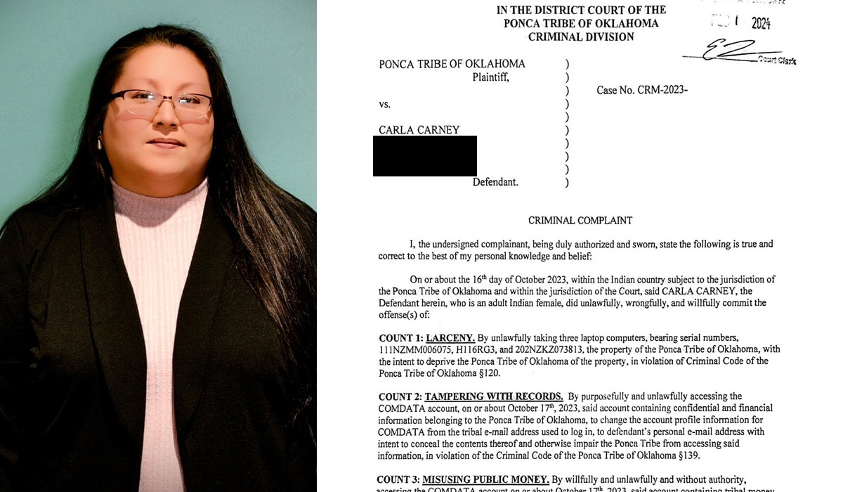 Amid election delays, Ponca Tribe announces charges against candidate Carla Carney