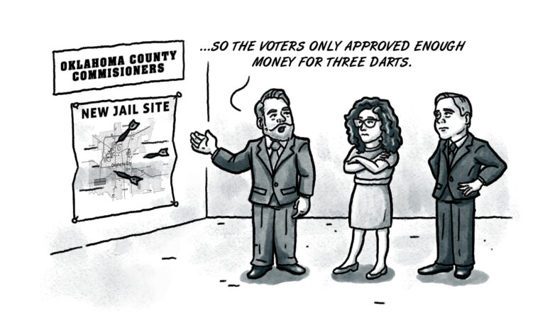 Oklahoma County complications: From the dart board to the court room