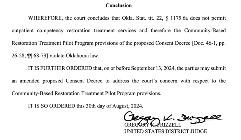 Judge: Proposed consent decree in mental health lawsuit violates state law