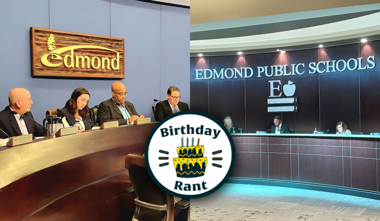 Birthday Rant: Edmond City Council, EPS Board should avoid overlapping meetings