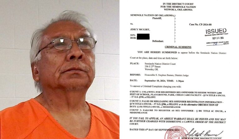 With feds waiting, Jimcy McGirt arraigned on sex offender violations in Seminole Nation Tribal Court
