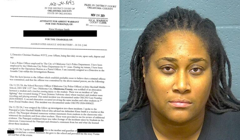 After prior battery plea, OKCPS teacher Kiera Smith arrested as ‘horseplay’ injures student