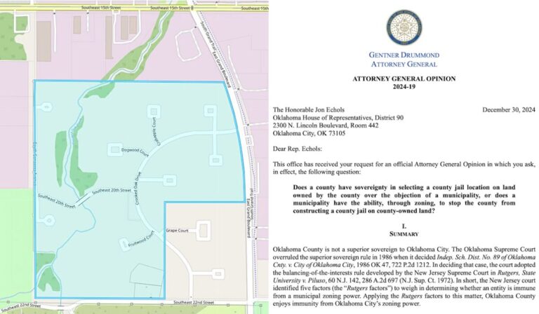 AG opinion: Oklahoma County can exercise sovereignty, build jail at controversial site