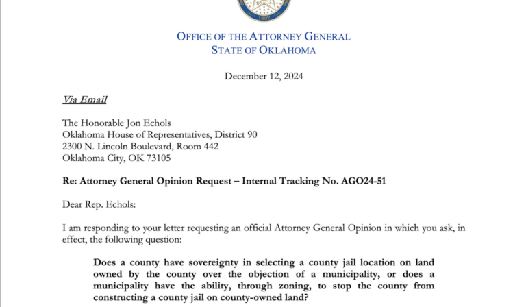 AG’s office: Oklahoma County will ‘likely’ defeat OKC in jail site dispute