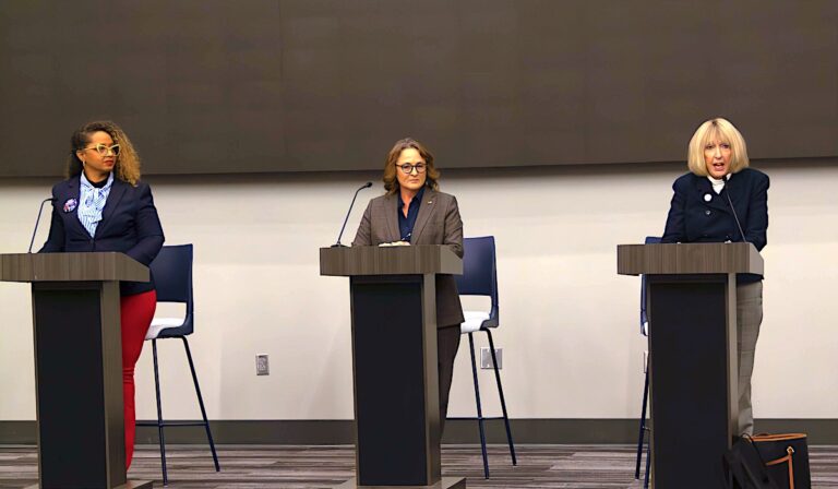 OKCPS chairperson debate: Lewis defends record as Spriggs, Barrick call for change