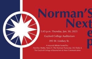 Norman’s Next Step: Mayoral debate set for Jan. 30 Norman mayoral debate