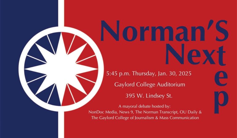 Norman’s Next Step: Mayoral debate set for Jan. 30