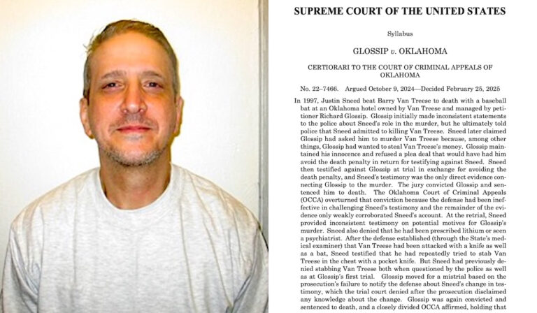 SCOTUS throws out Glossip conviction, prosecutors to decide on new trial