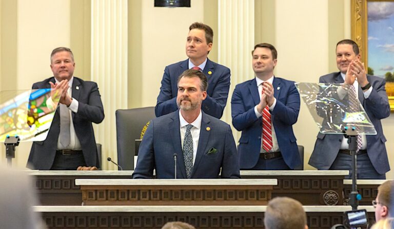 Despite expected revenue dip, Stitt touts tax cut, court cost reform in 2025 State of the State