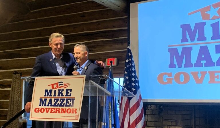 Mike Mazzei kicks off gubernatorial campaign with U.S. Rep. Brecheen’s endorsement