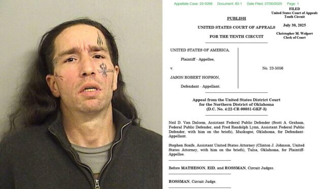 Jason Hopson, Indian on Indian misdemeanor assault