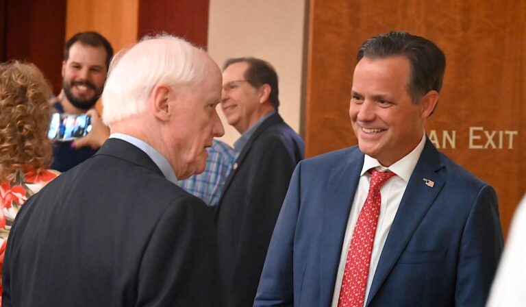 ‘Find solutions’: Chip Keating announces campaign for governor at OCPAC event