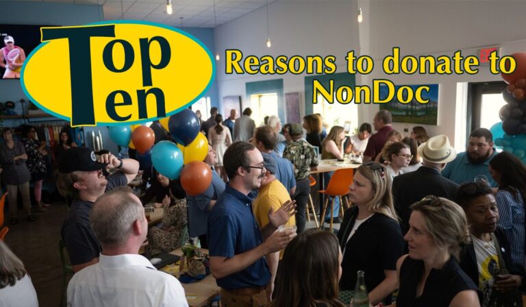 Top 10 reasons to support NonDoc during NewsMatch